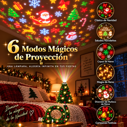 Proyector navideño USB: tu techo lleno de magia
