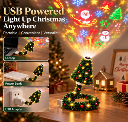 Proyector navideño USB: tu techo lleno de magia