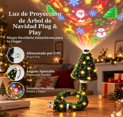 Proyector navideño USB: tu techo lleno de magia